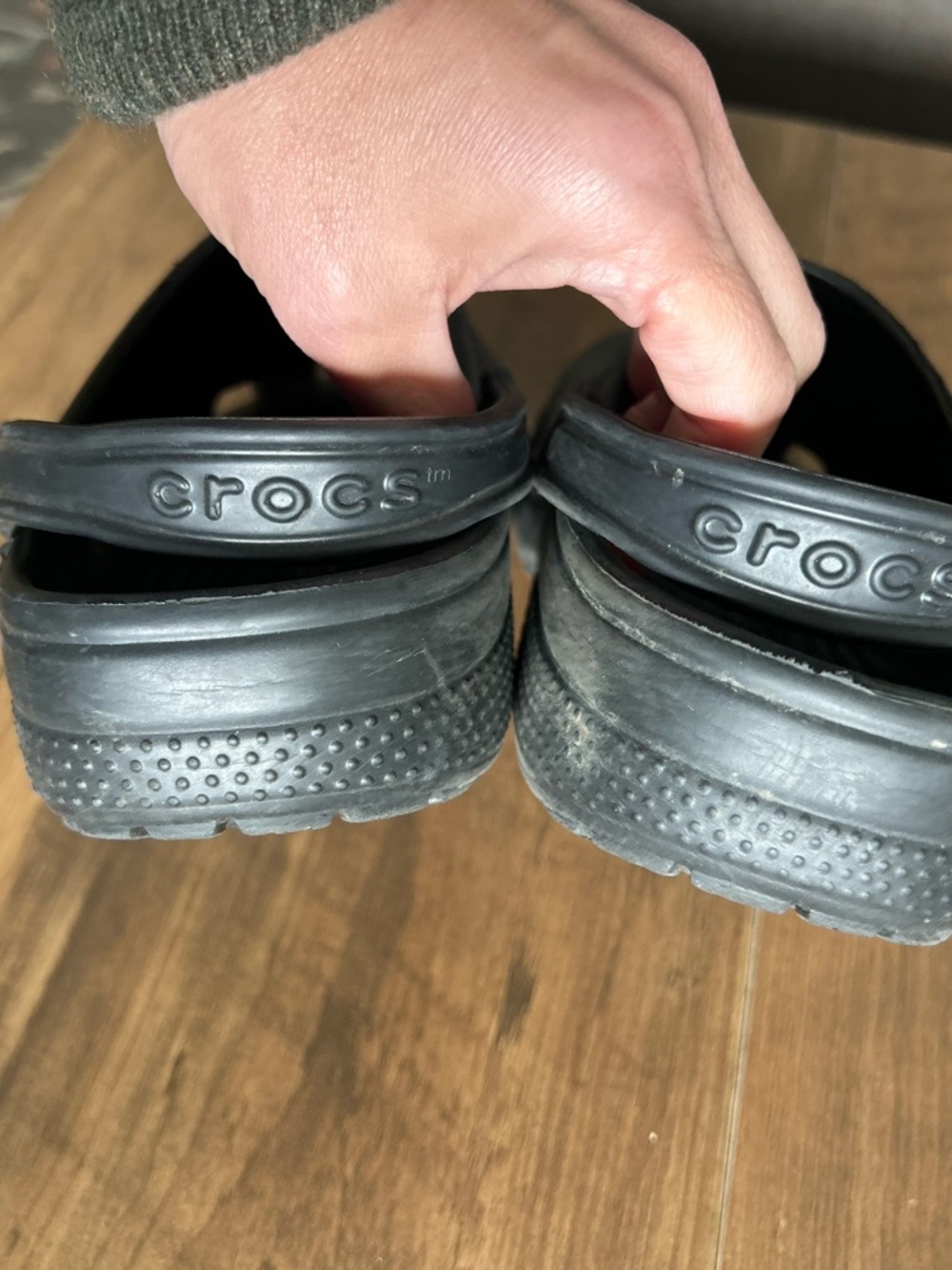 CROCS Black Women's/Unisex Clog Sole Detail - Picture 3 of 6